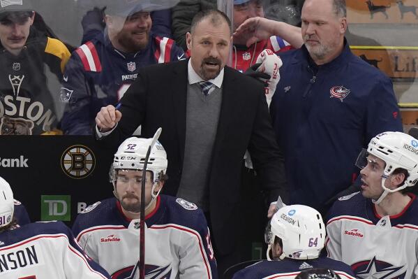Blue Jackets fire coach Brad Larsen after 2 seasons AP News